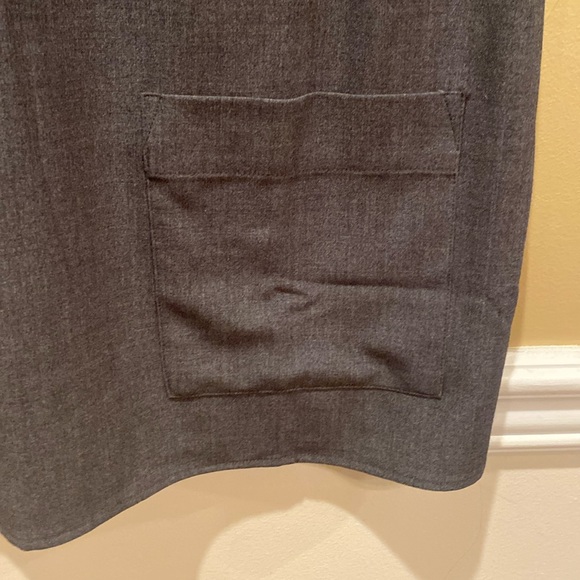 Spiegel dark gray sheath dress in great condition with pockets on front - Picture 6 of 8
